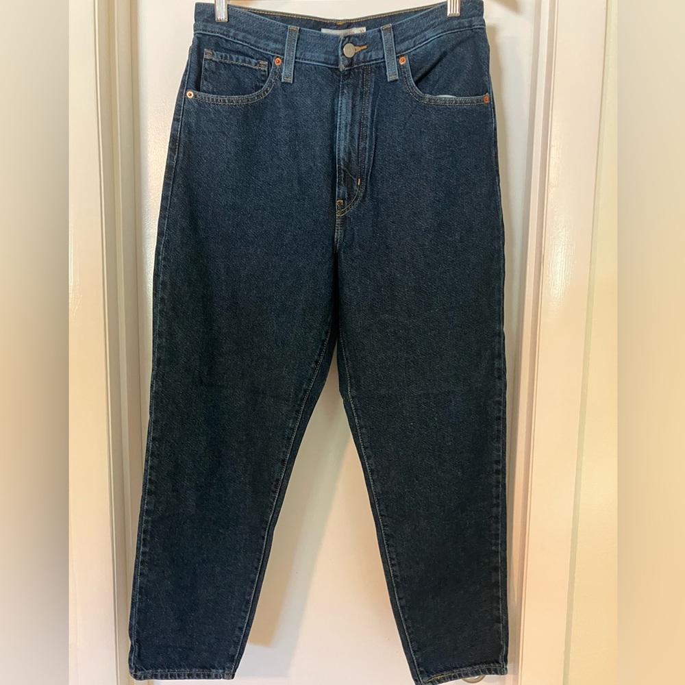 Levi’s High Waisted Mom Jeans, size 30 dark wash